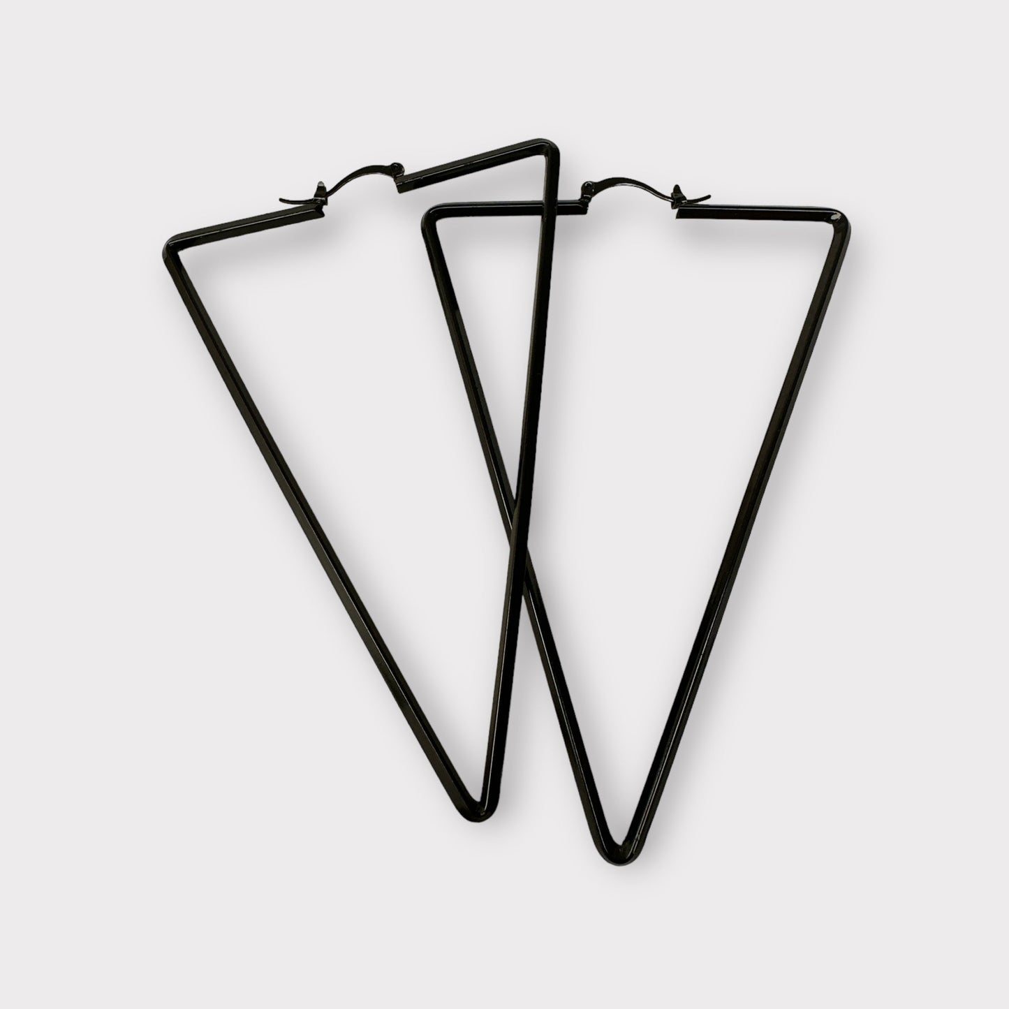 Oversized Triangle Statement Hoop Earrings - Fatisha Boutique