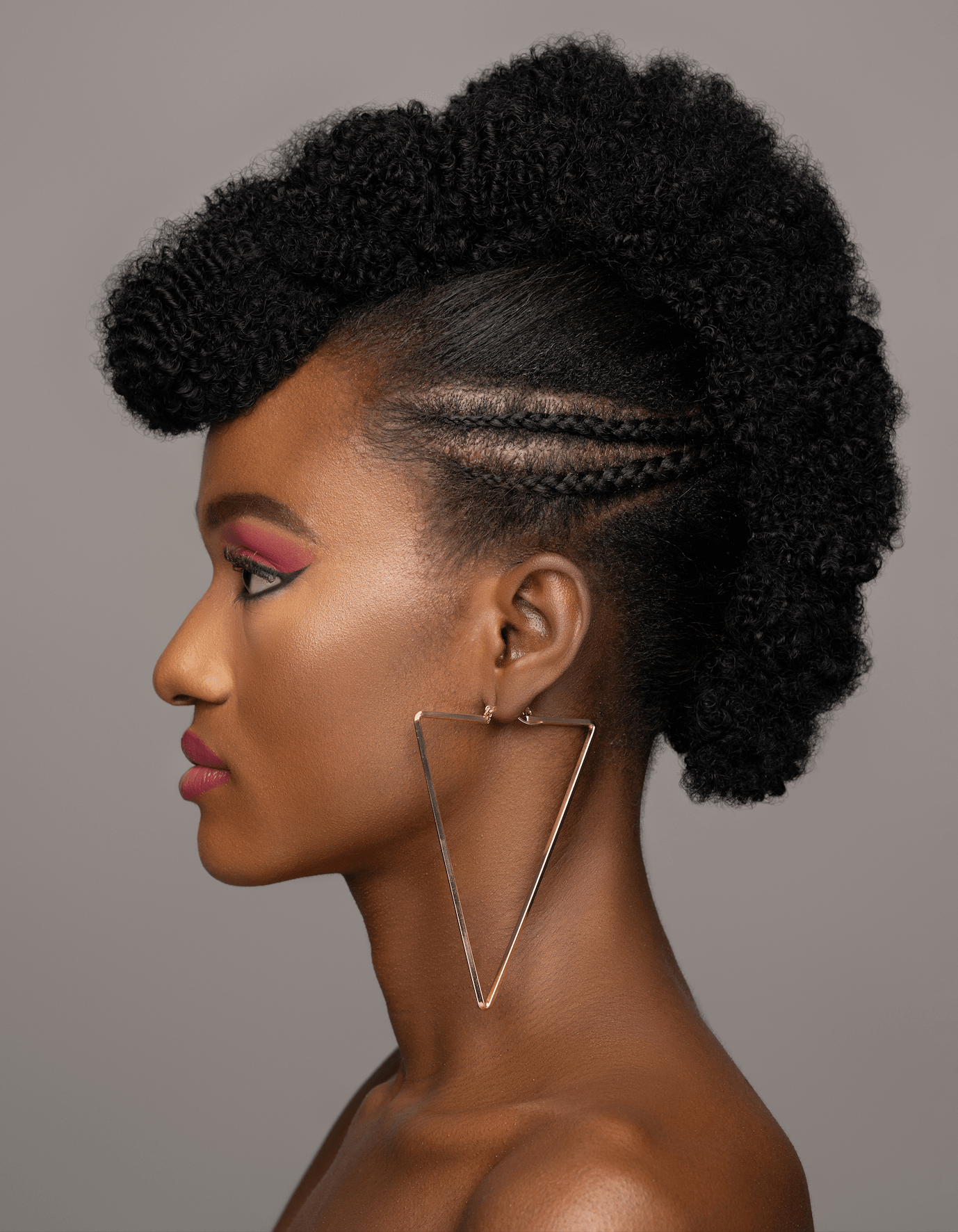 Oversized Triangle Statement Hoop Earrings - Fatisha Boutique