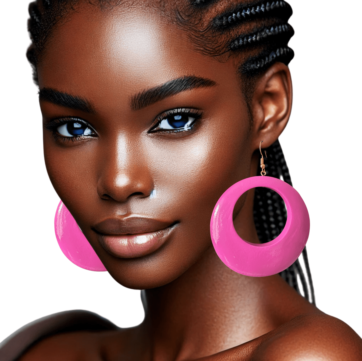 Pink Wooden Dangle Ethnic Earrings - Fatisha Boutique