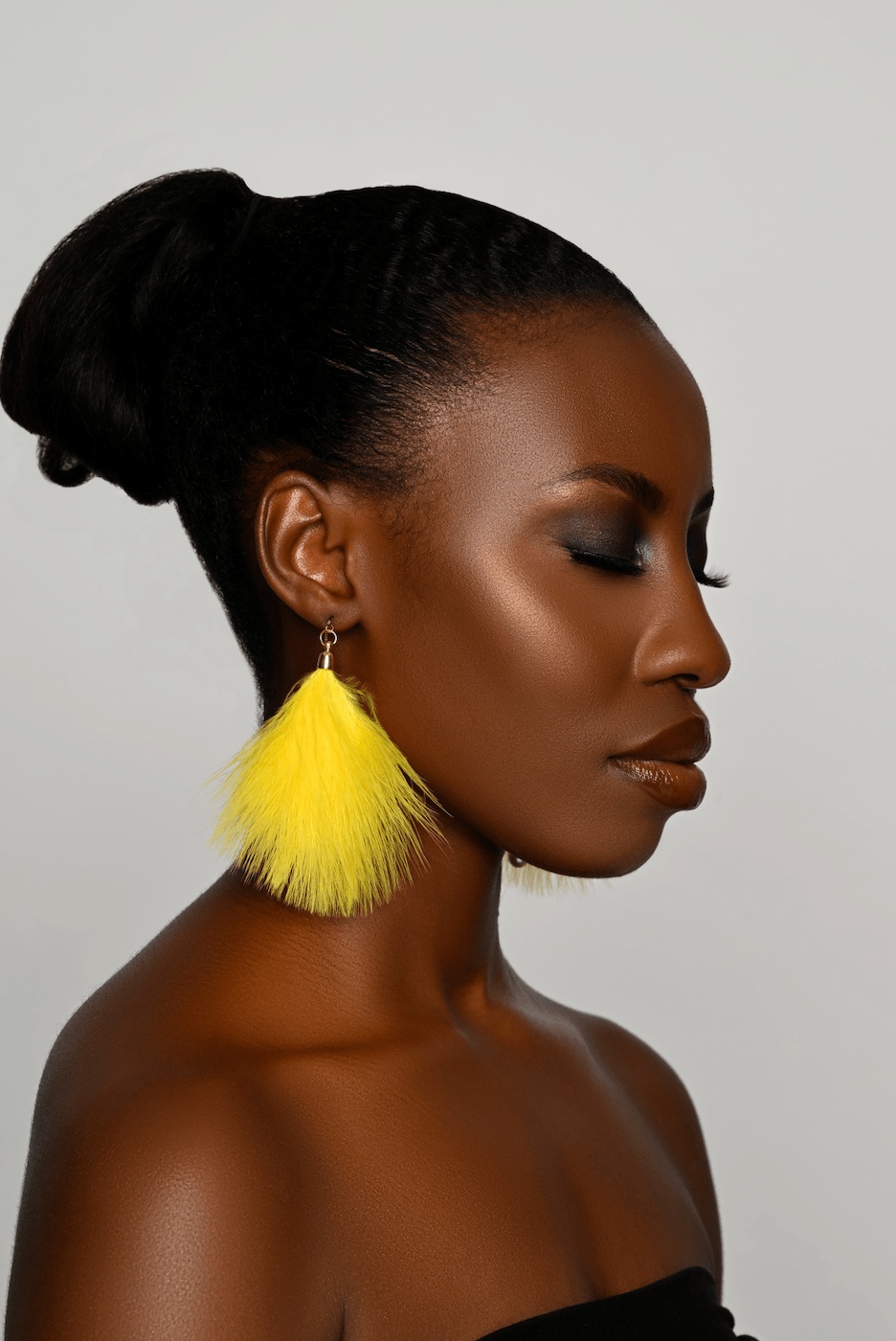 Playful Long Fluffy Pom Pom Earrings – Fun Statement Jewellery - Fatisha Boutique