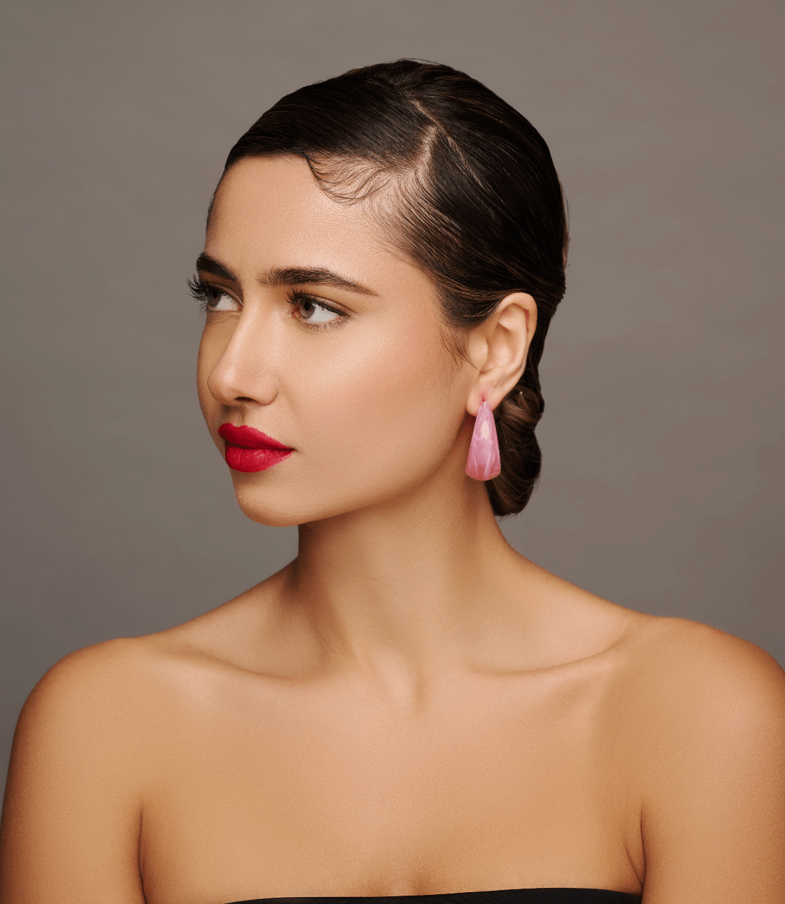 Resin Punk Hoop Earrings - Fatisha Boutique