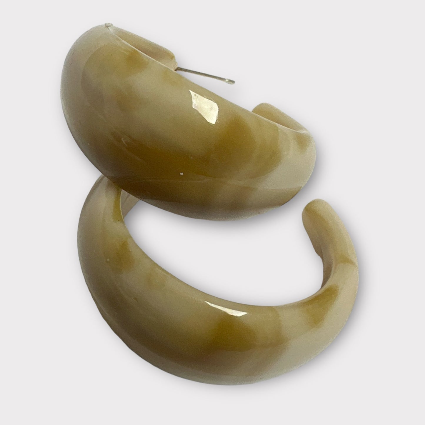 Resin Punk Hoop Earrings - Fatisha Boutique