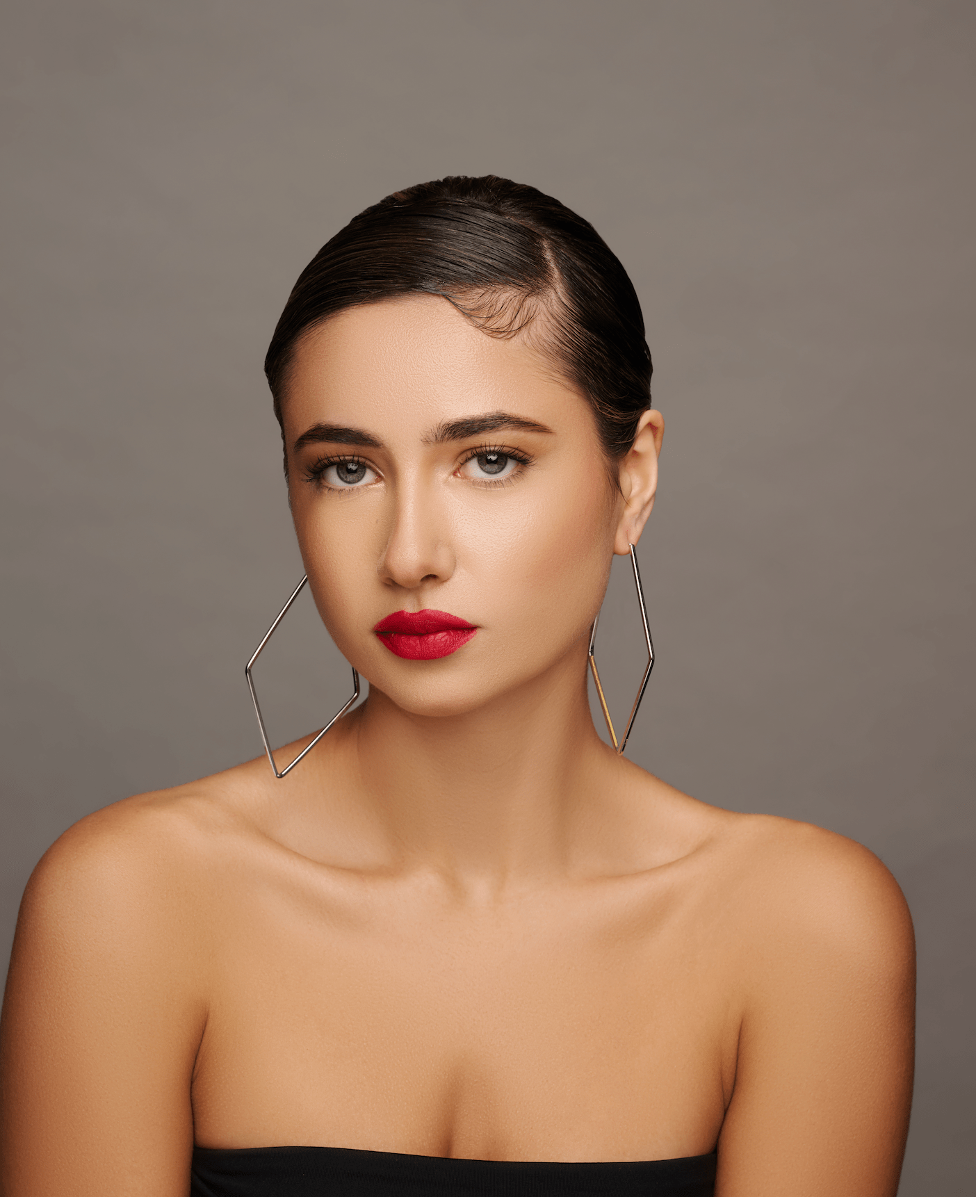 Rhombus Shaped Style Hoop Earrings - Fatisha Boutique