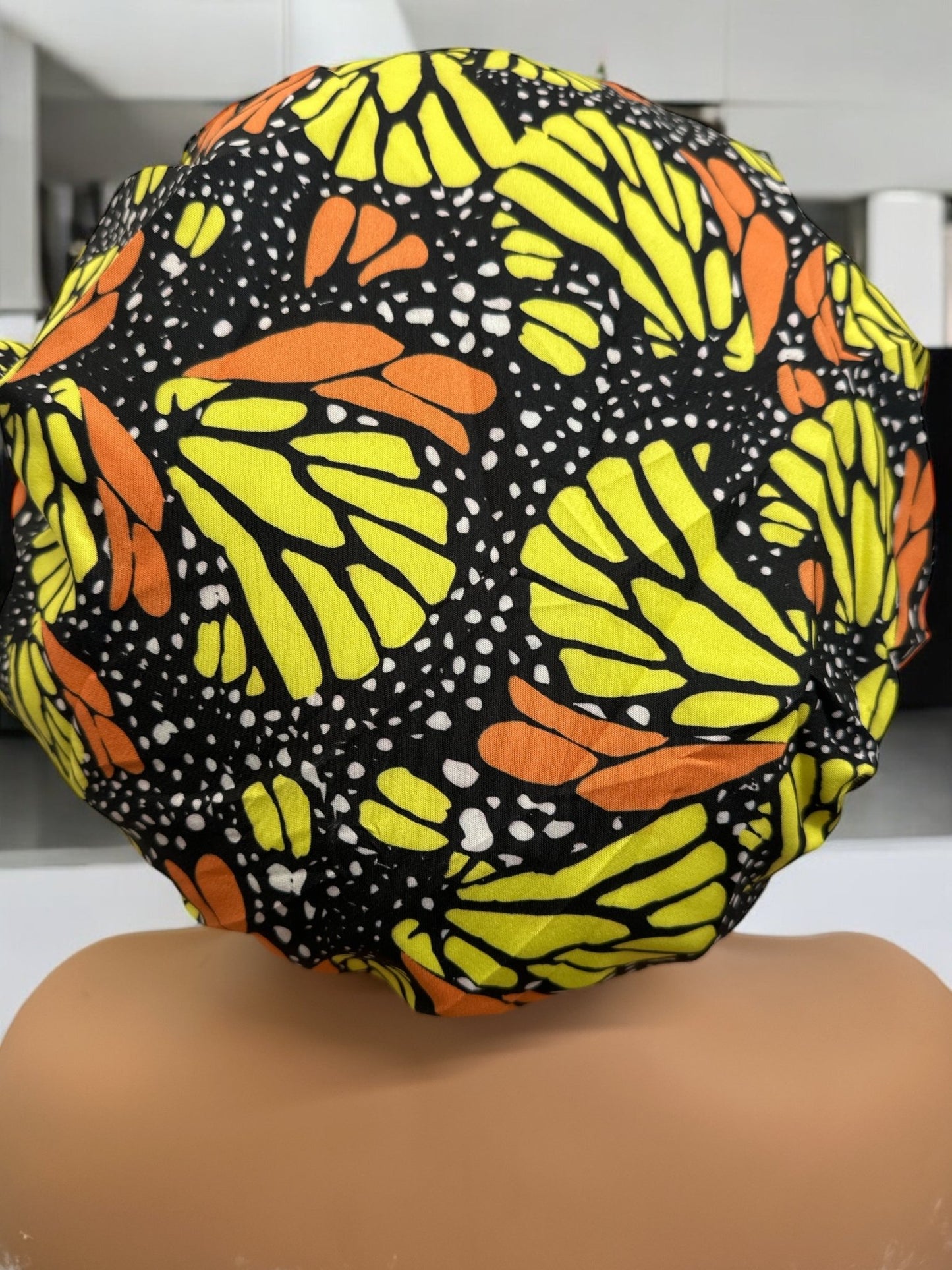 Satin Silk Double - Layered Ankara Bonnet Cap - Fatisha Boutique