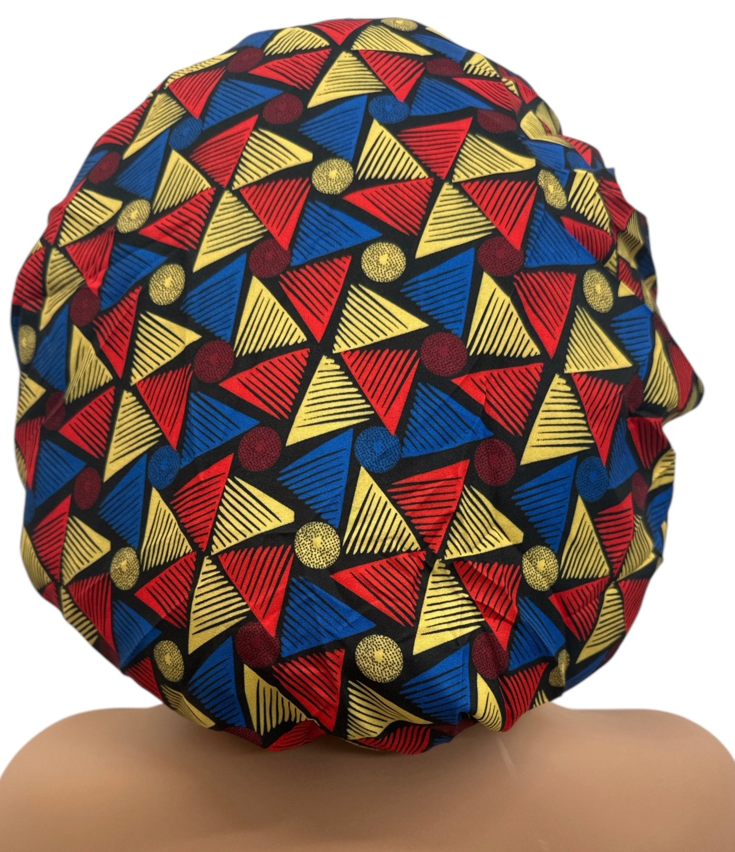 Satin Silk Double - Layered Reversible Ankara Bonnet Cap – Ruffle Edges | Stylish Hair Protection - Fatisha Boutique