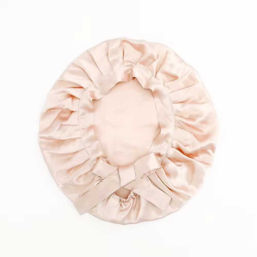 Satin Silk Single Layered Stylish Bonnet Cap with Ties for Hair Protection - Fatisha Boutique