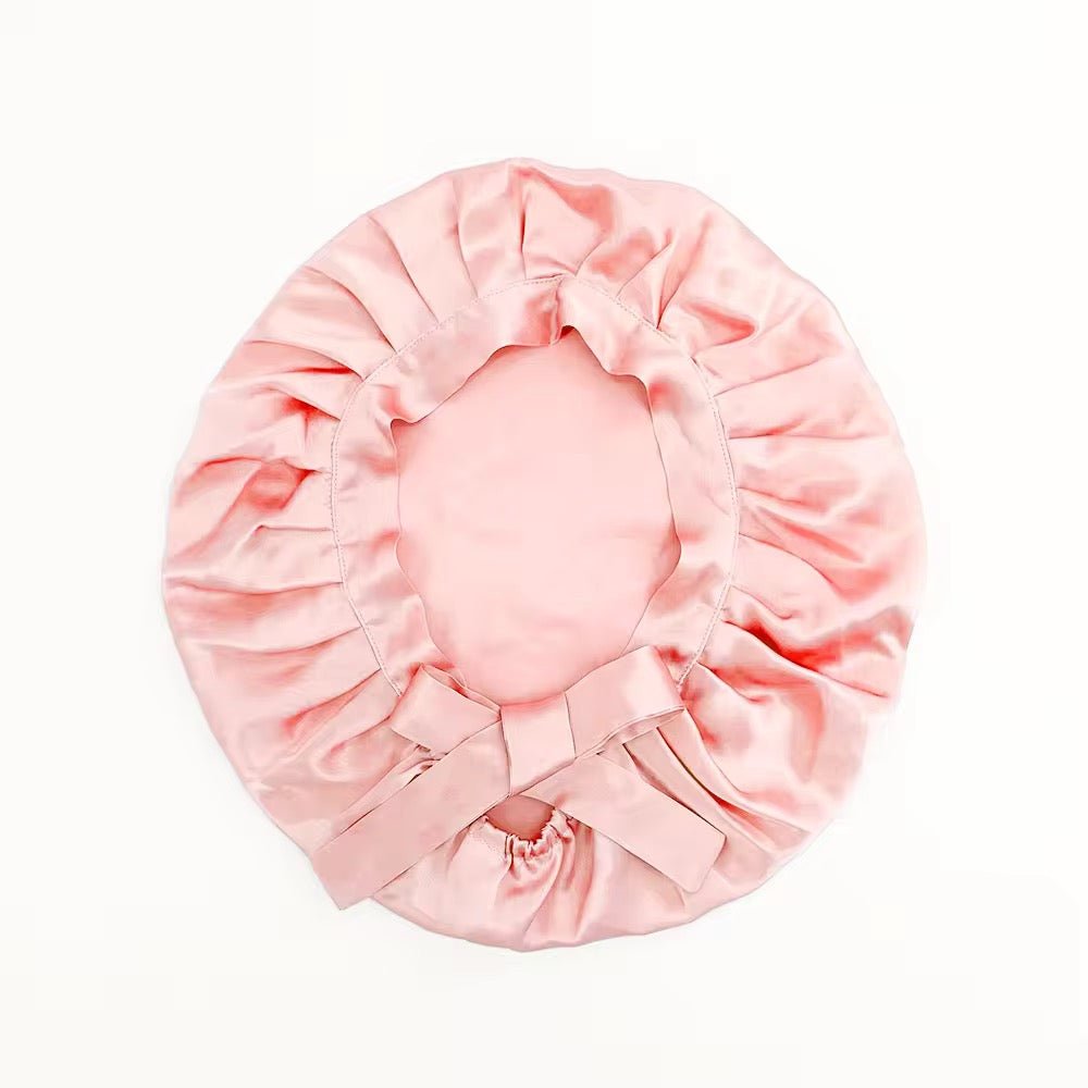 Satin Silk Single Layered Stylish Bonnet Cap with Ties for Hair Protection - Fatisha Boutique