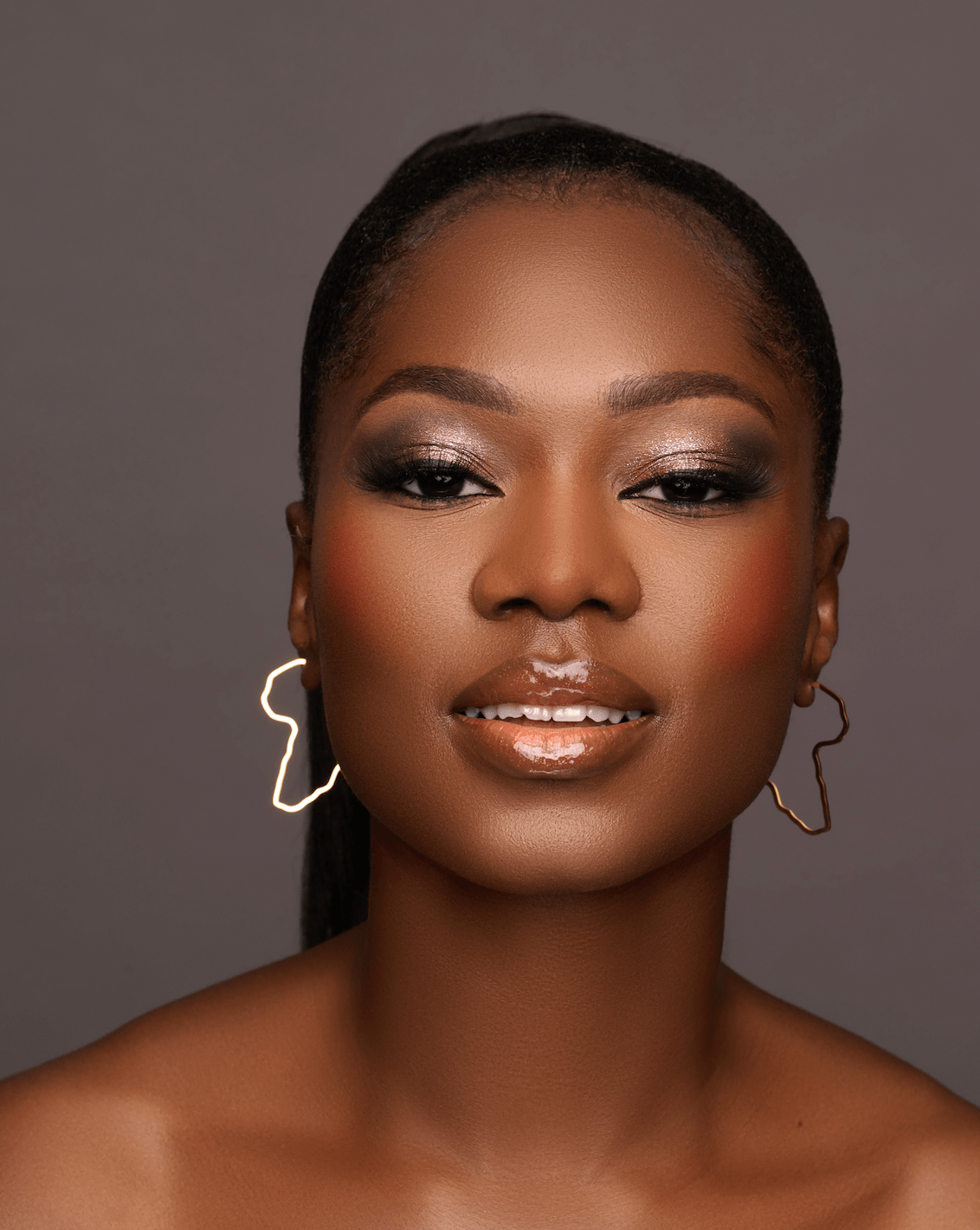 Small Lightweight Stainless Steel Africa Map Shaped Earrings - Fatisha Boutique