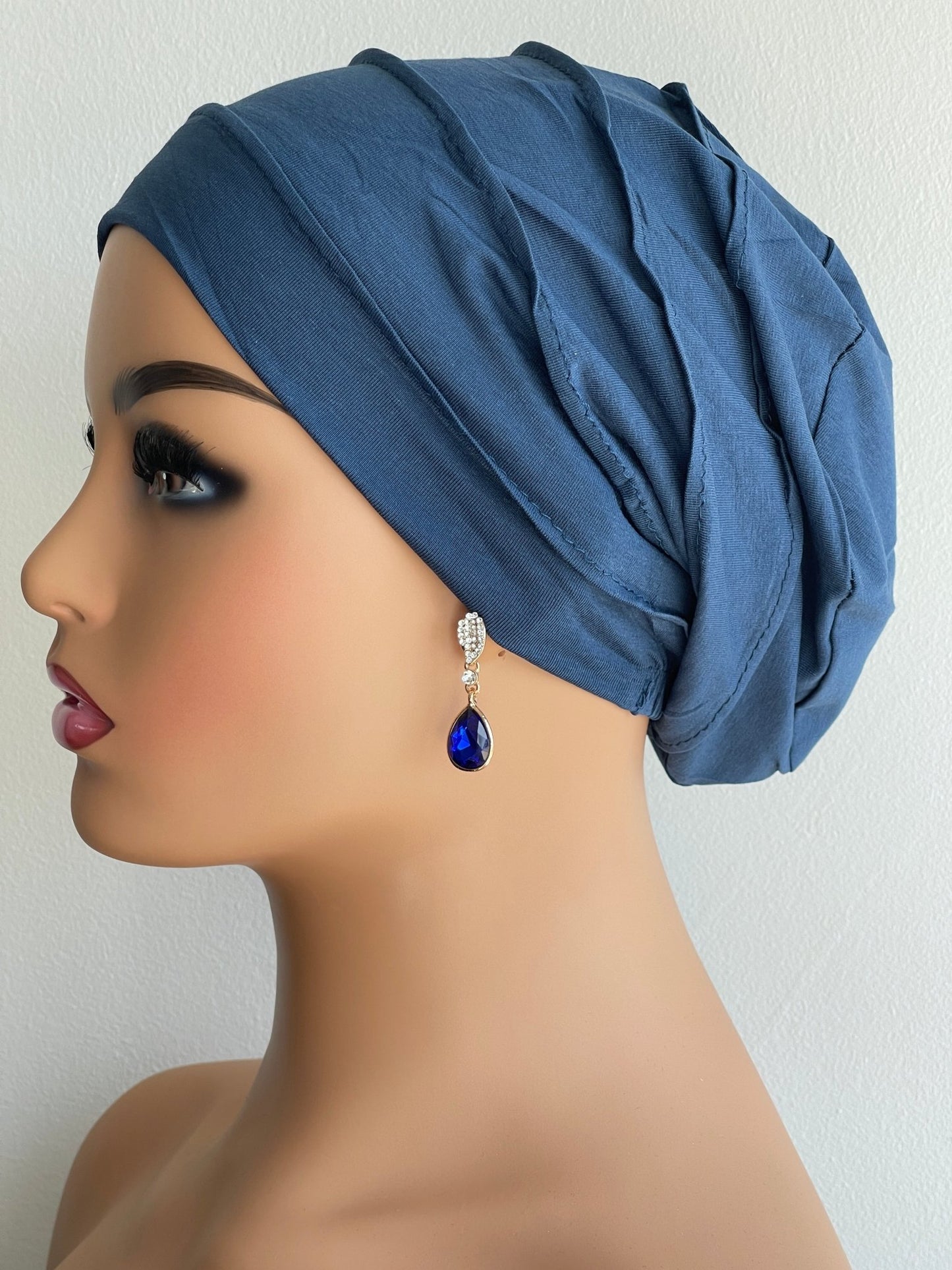Soft Double Layered Ready to Wear Turban Beanie Caps - Fatisha Boutique