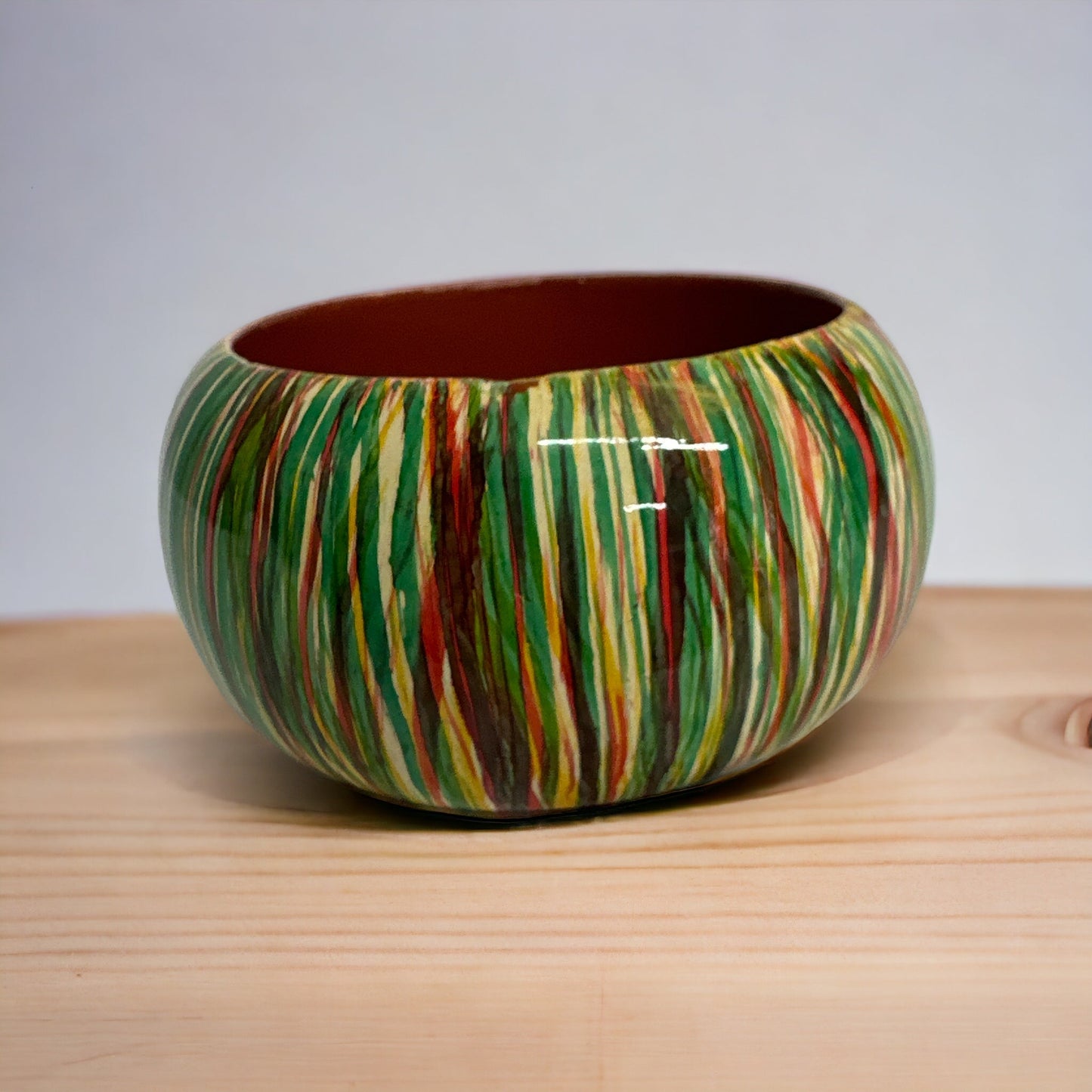 Wide Chunky Hand Painted Ethnic Wooden Bangle Bracelets - Fatisha Boutique