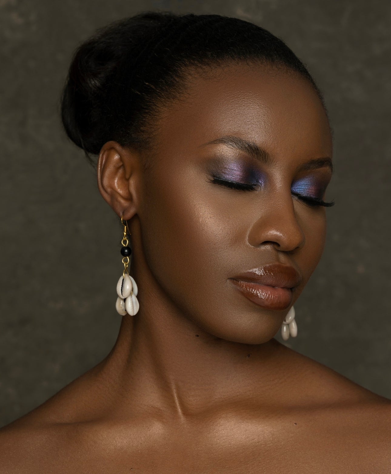 Authentic African Cowrie Seashell Dangle Earrings - Fatisha Boutique
