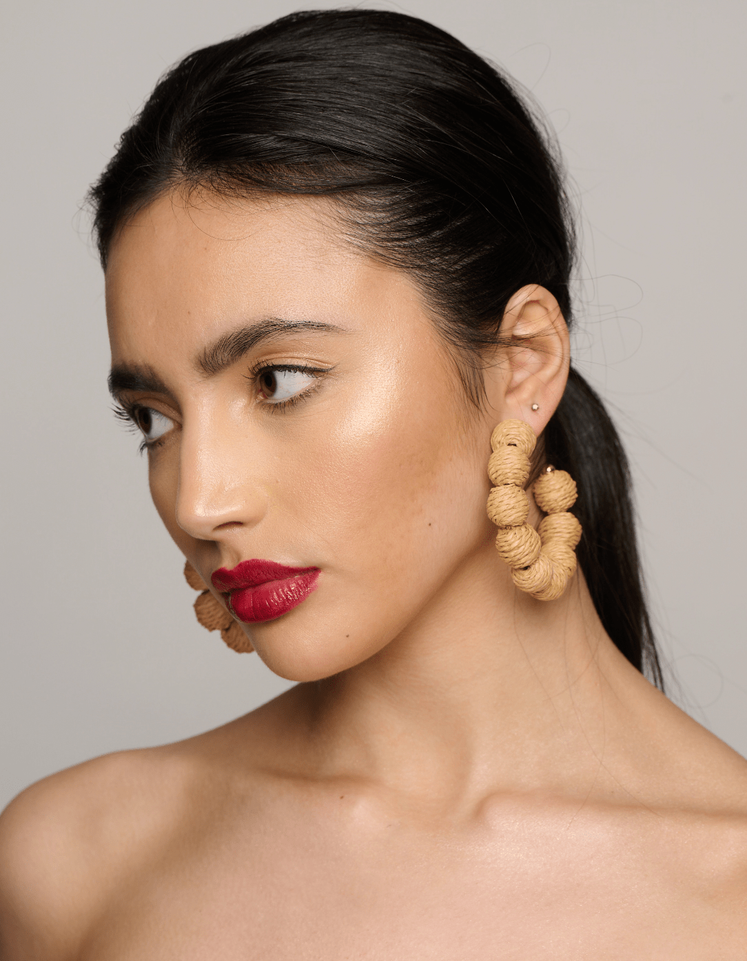 Bohemian Beaded Rattan Statement Earrings - Fatisha Boutique