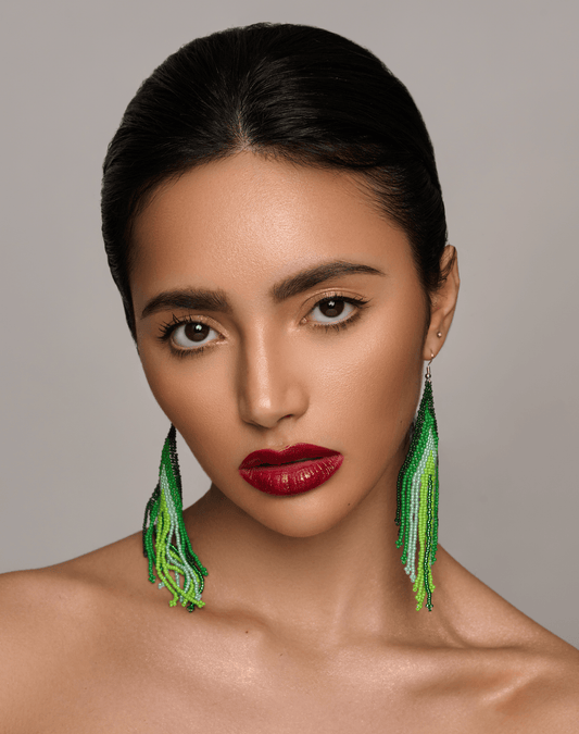 Bohemian Long Beaded Tassel Earrings - Fatisha Boutique