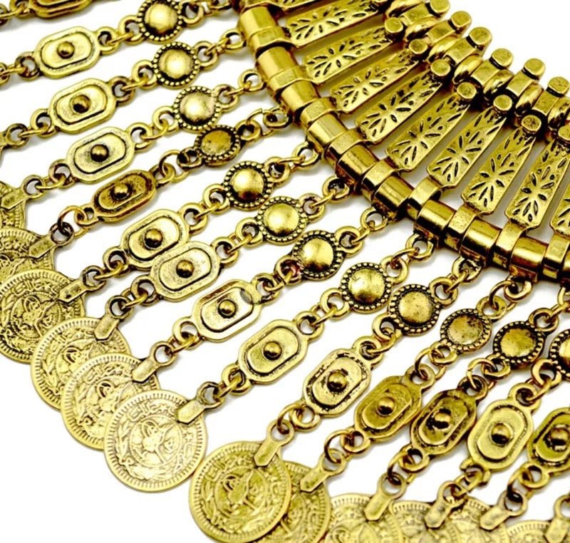 Bohemian Tribal Ethnic Gypsy Pendant Statement Necklace - Fatisha Boutique