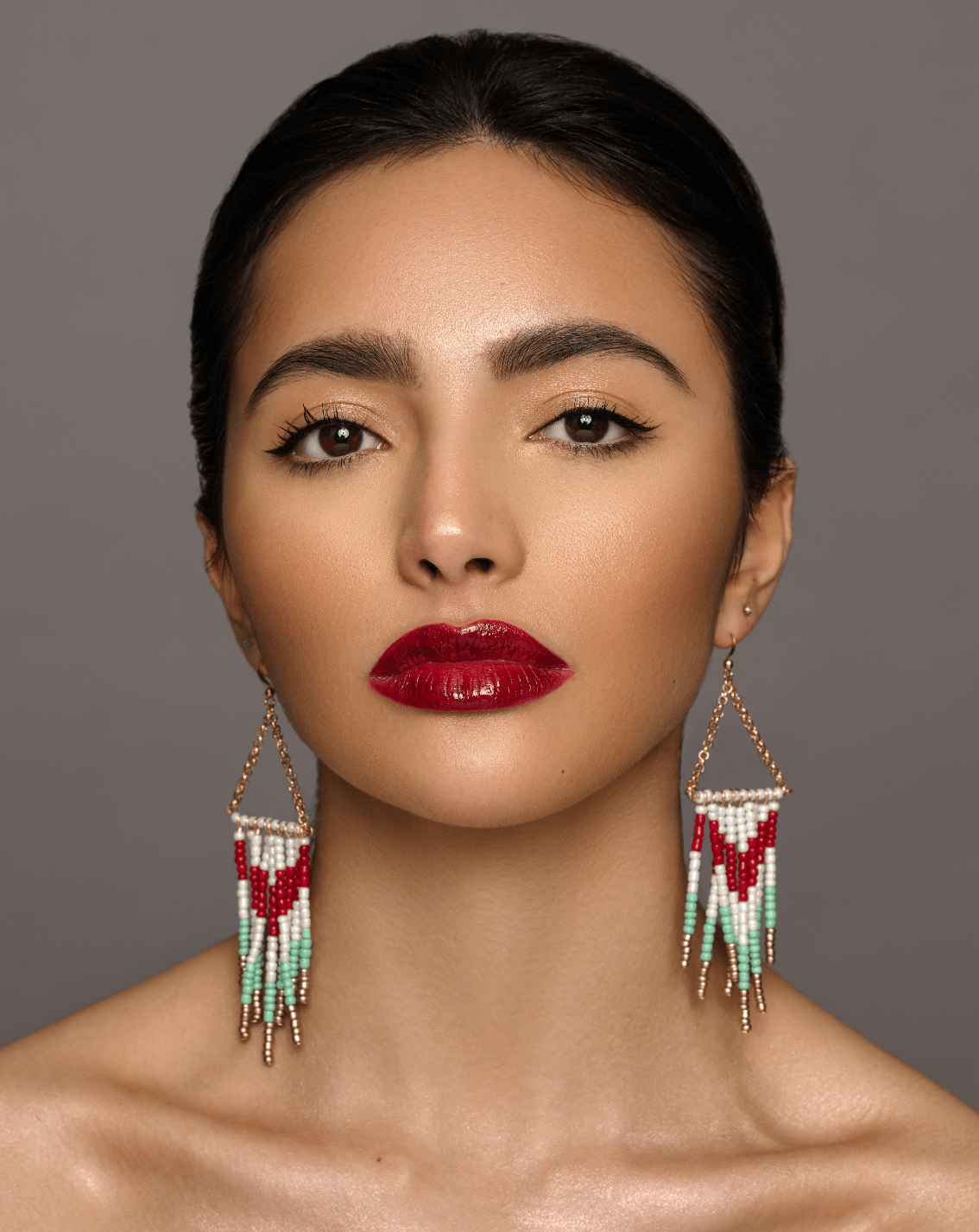 Boho Chic Beaded Dangle Earrings – Handmade Tribal - Inspired Jewellery - Fatisha Boutique