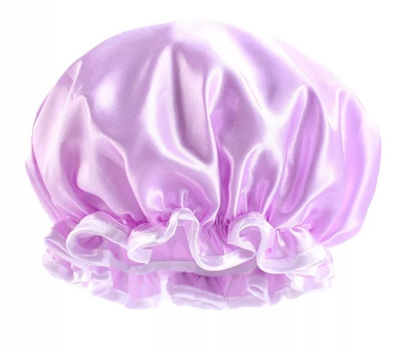 Children Luxury Satin Silk Doubled Layered Shower Bonnet Caps - Fatisha Boutique