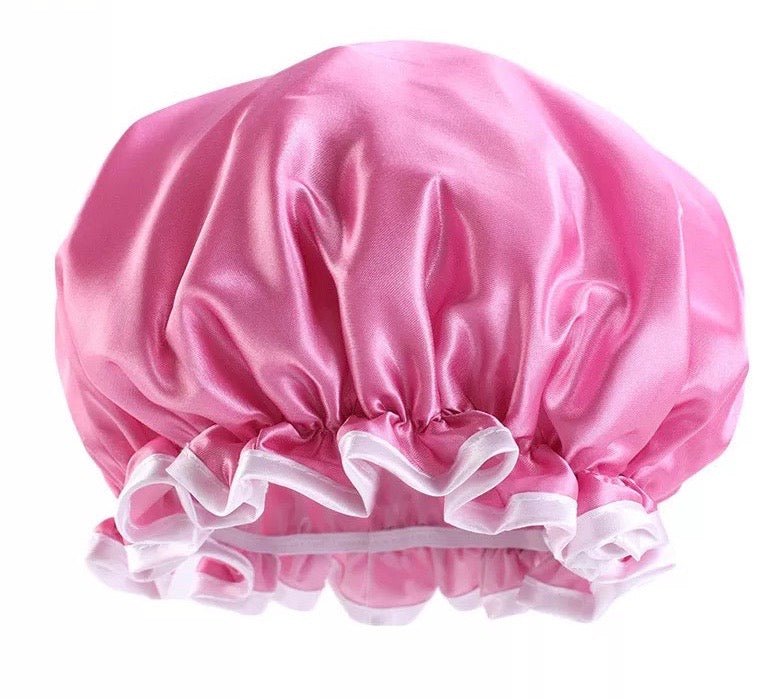 Children Luxury Satin Silk Doubled Layered Shower Bonnet Caps - Fatisha Boutique