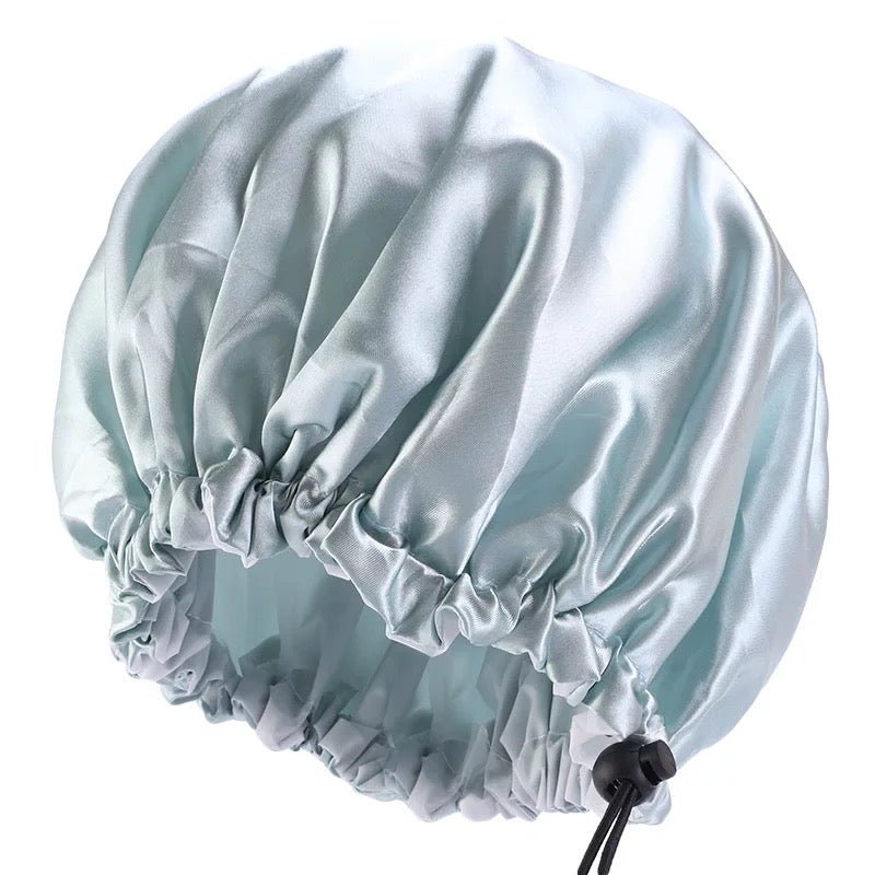 Children Satin Silk Doubled Layered Adjustable Shower Bonnet Caps - Fatisha Boutique