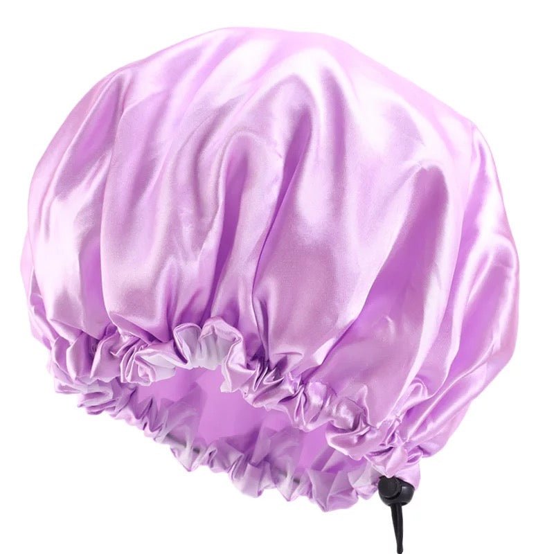 Children Satin Silk Doubled Layered Adjustable Shower Bonnet Caps - Fatisha Boutique