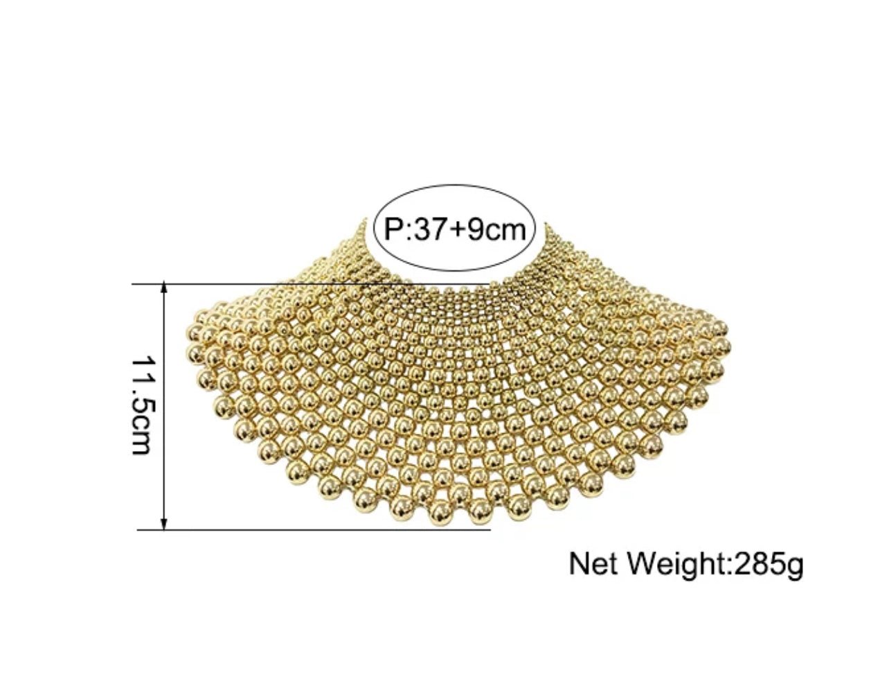 Cleopatra Beaded Collar Bib Choker Necklaces - Fatisha Boutique