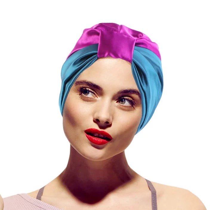 Double Layered Soft Satin Silk Ready to Wear Turban Caps - Fatisha Boutique
