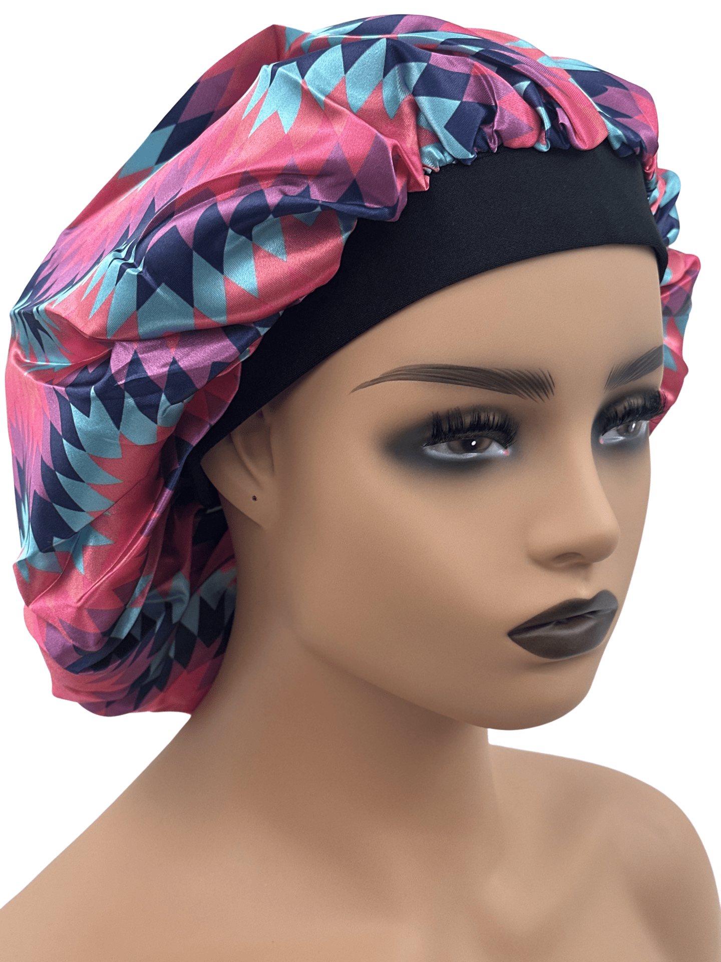 Doubled Layered Revisable Ankara Satin Silk Bonnet Caps - Fatisha Boutique