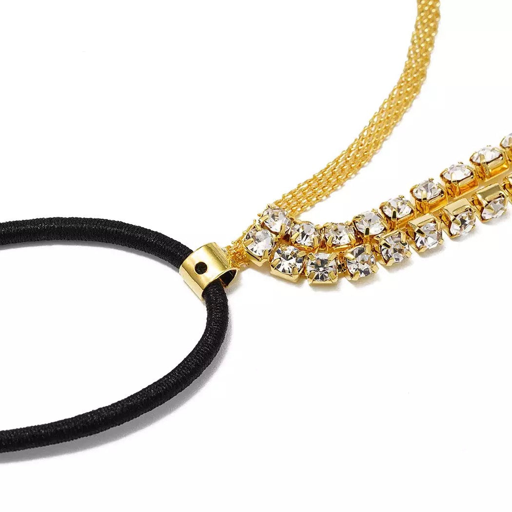 Crystal Rhinestone Thigh Chain | Gold & Silver Body Jewellery