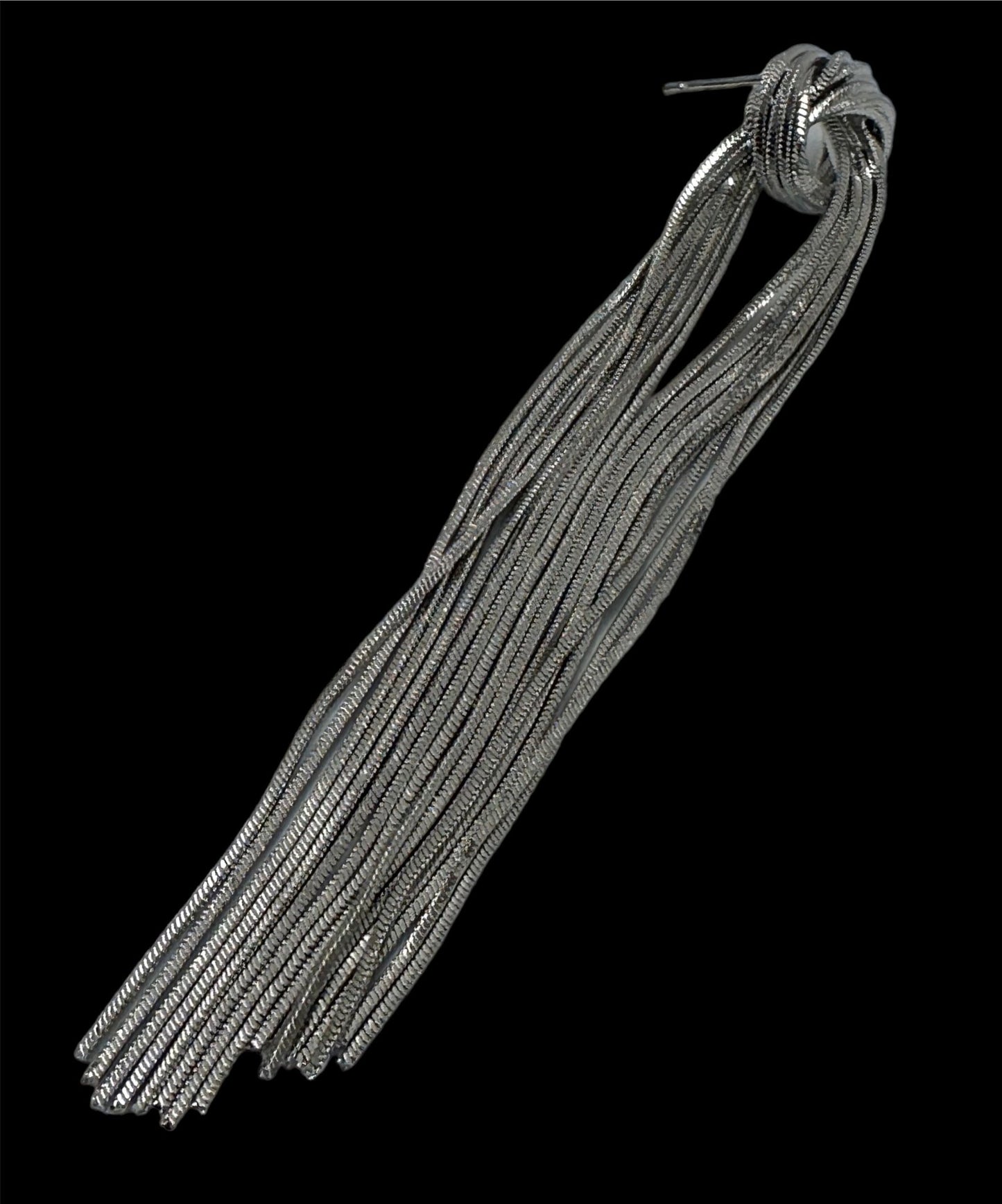 Elegant Long Knot Tassels Statement Stud Earrings - Fatisha Boutique