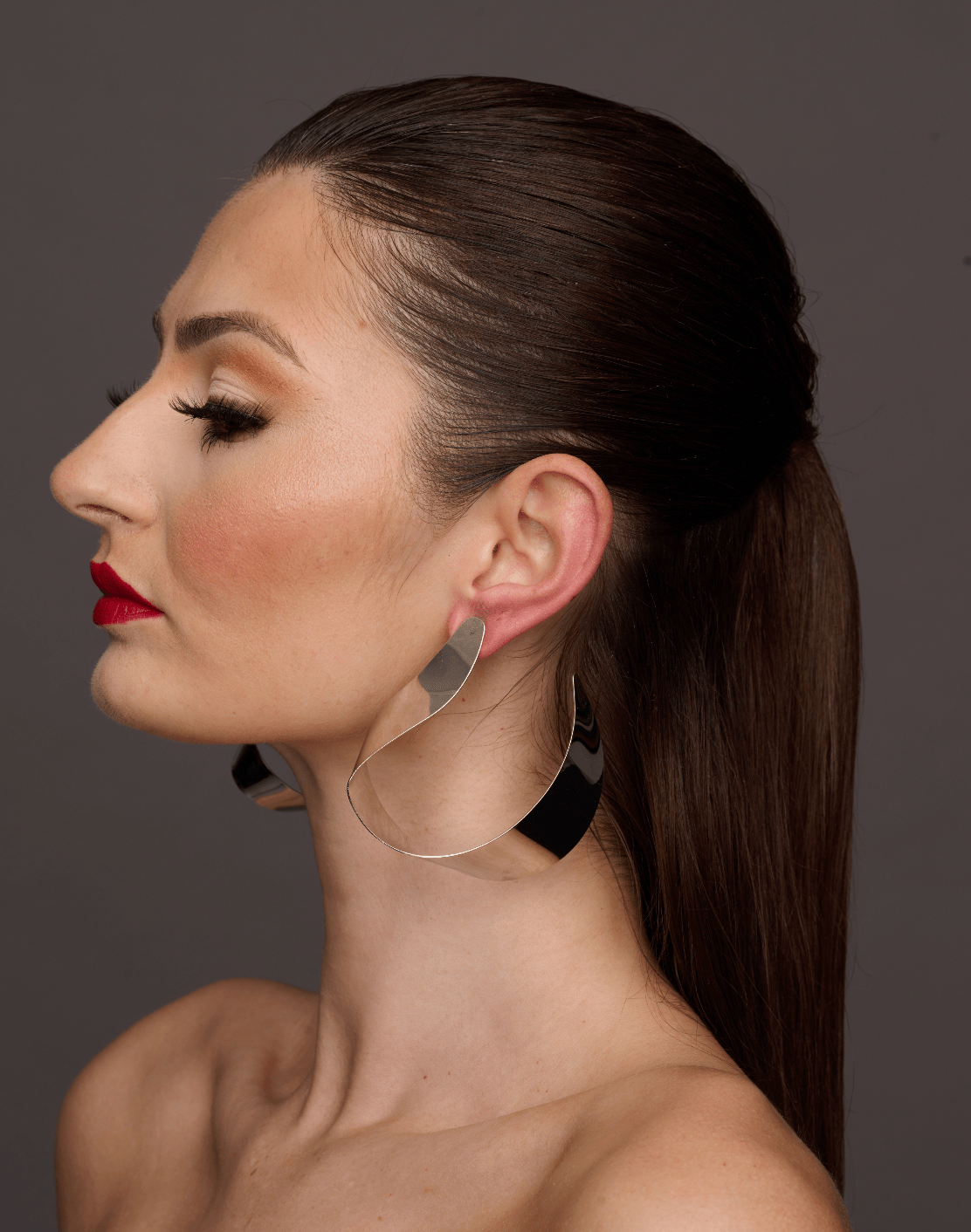 Elegant Oversizes Alloy Metal Statement Earrings - Fatisha Boutique