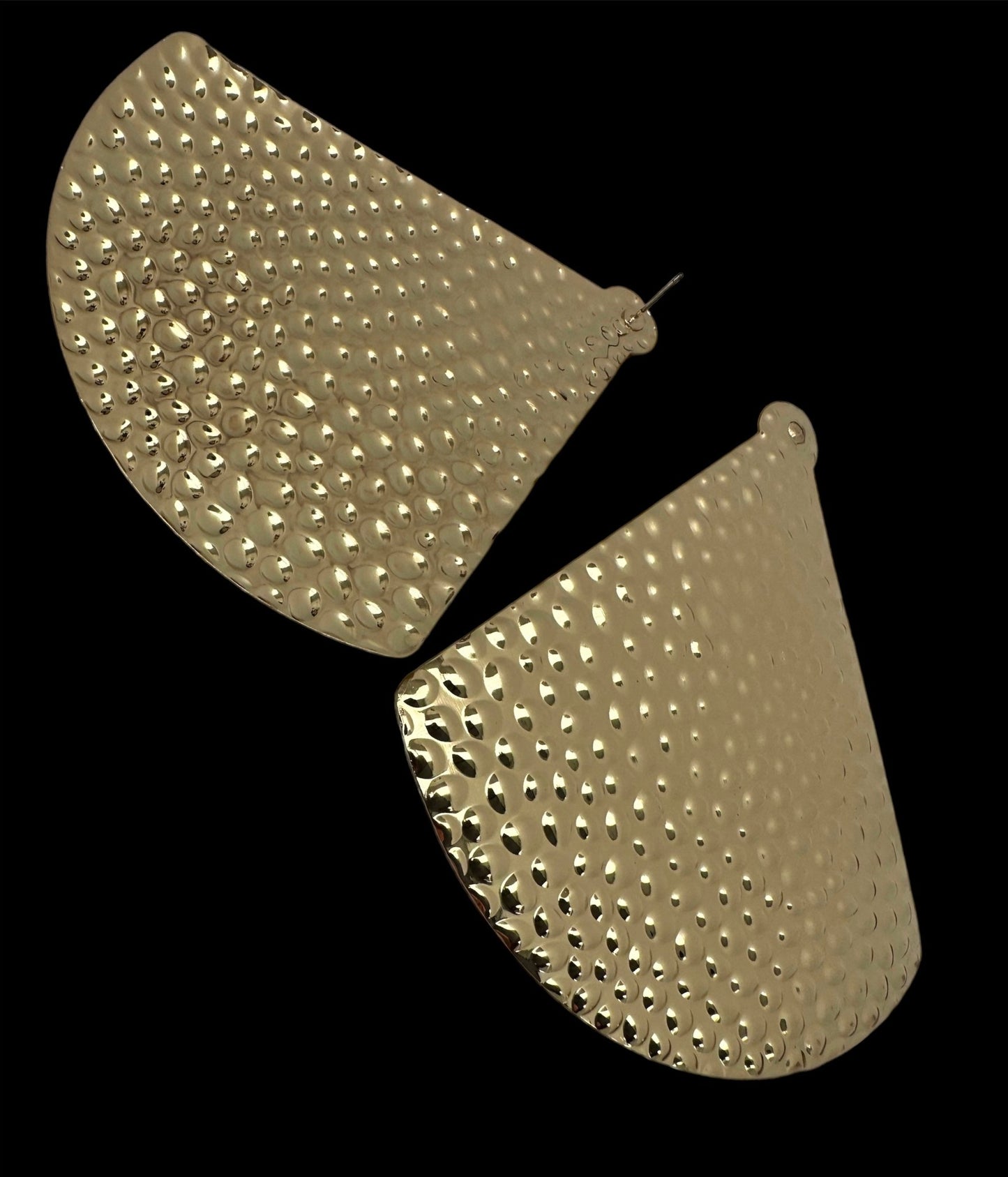 Elegant Oversizes Triangle Metal Statement Earrings - Fatisha Boutique