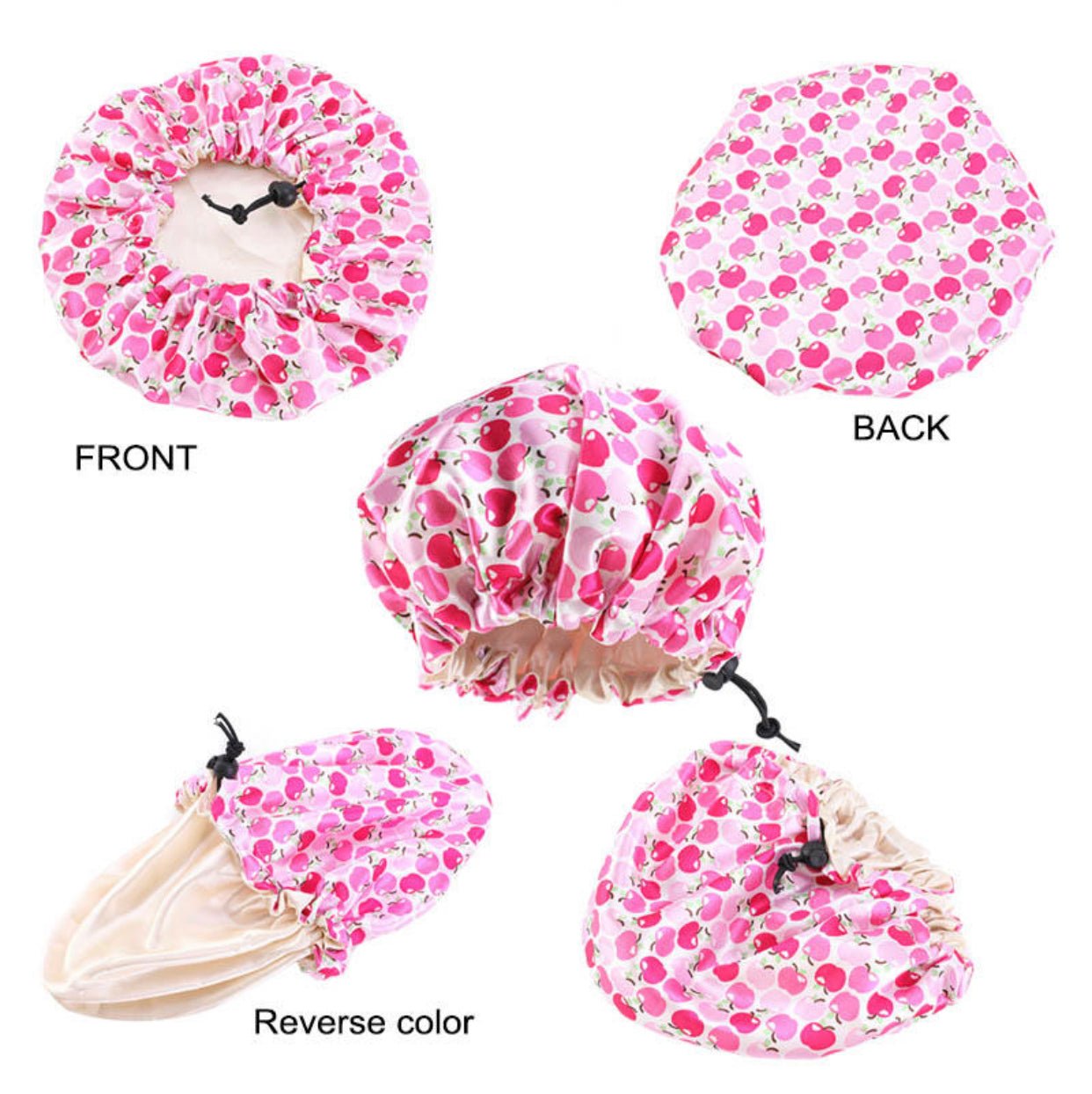 Kids Adjustable Double - Layered Reversible Satin Silk Bonnet Cap | Sleep Cap | Hair Protection - Fatisha Boutique