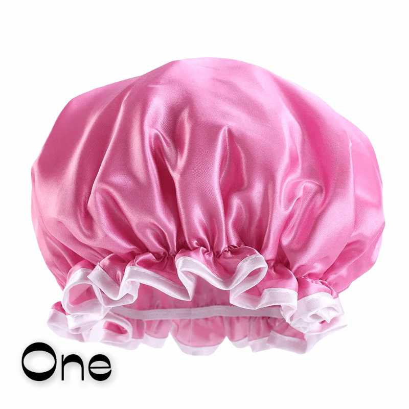 Kids Luxury Satin Silk Doubled Layered Shower Bonnet Caps - Fatisha Boutique