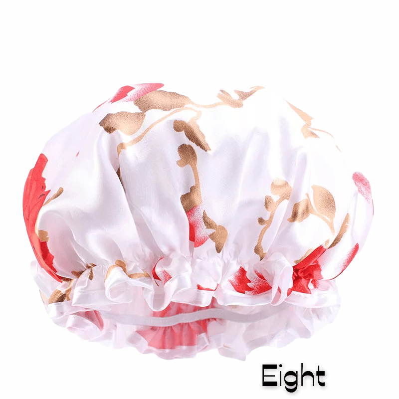 Kids Luxury Satin Silk Doubled Layered Shower Bonnet Caps - Fatisha Boutique
