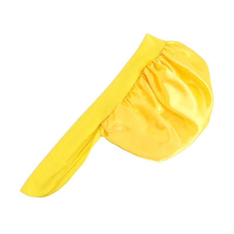 Kids Single Layered Bow Tied Design Satin Silk Bonnet Caps - Fatisha Boutique