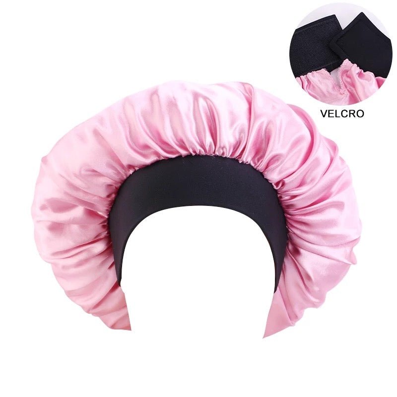 Large Adjustable Band Satin Silk Single Layered Luxury Stylish Bonnet Caps - Fatisha Boutique