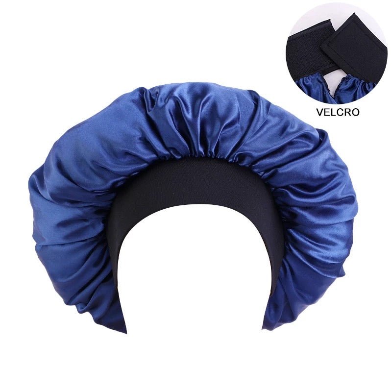 Large Adjustable Band Satin Silk Single Layered Luxury Stylish Bonnet Caps - Fatisha Boutique