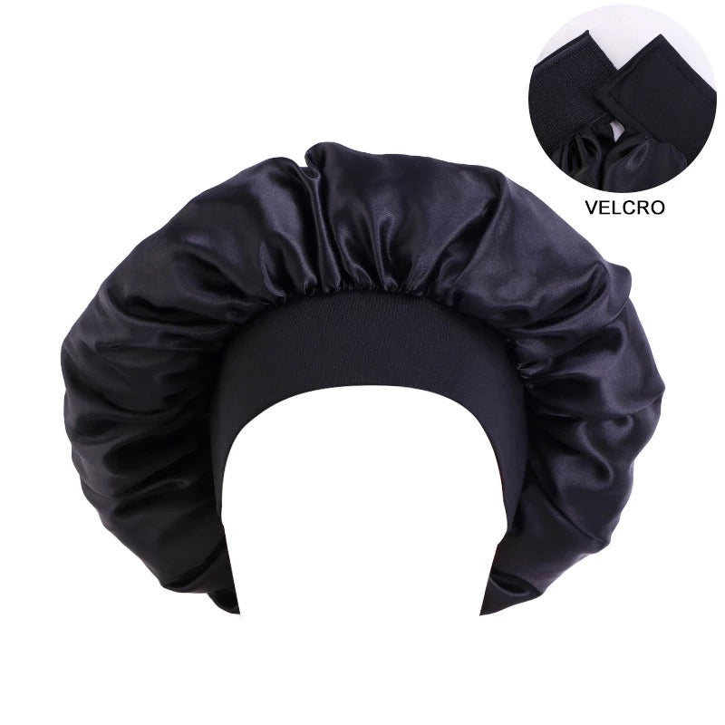 Large Adjustable Band Satin Silk Single Layered Luxury Stylish Bonnet Caps - Fatisha Boutique
