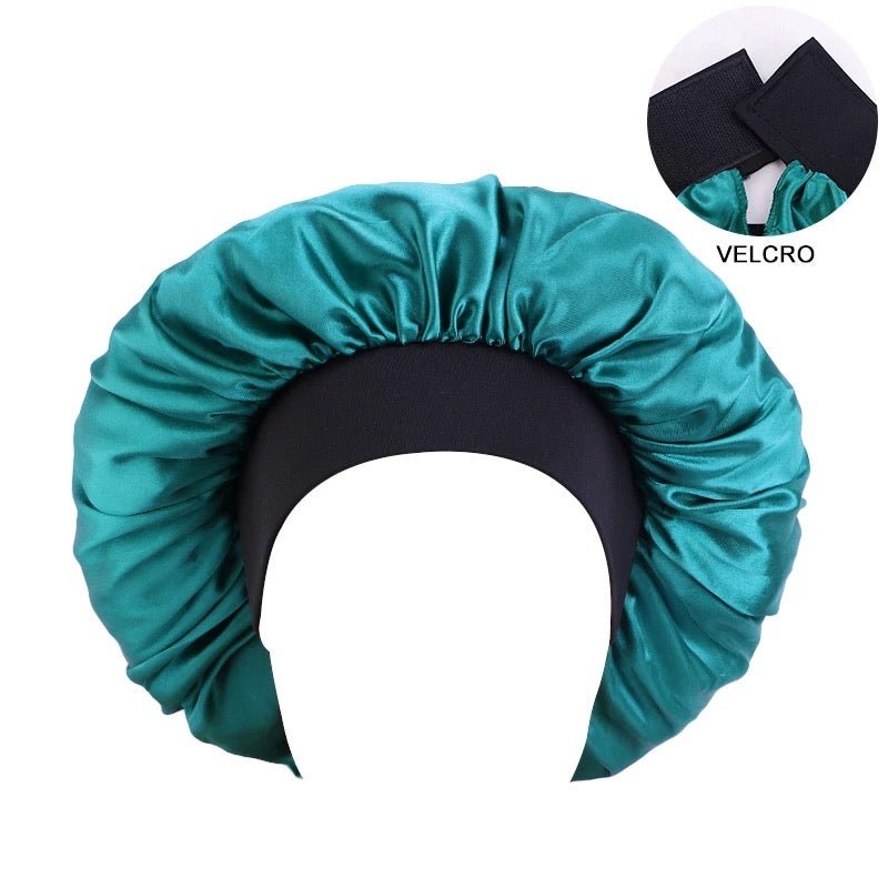 Large Adjustable Band Satin Silk Single Layered Luxury Stylish Bonnet Caps - Fatisha Boutique