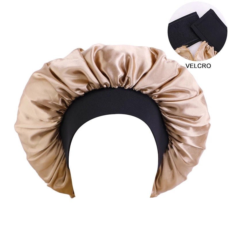 Large Adjustable Band Satin Silk Single Layered Luxury Stylish Bonnet Caps - Fatisha Boutique