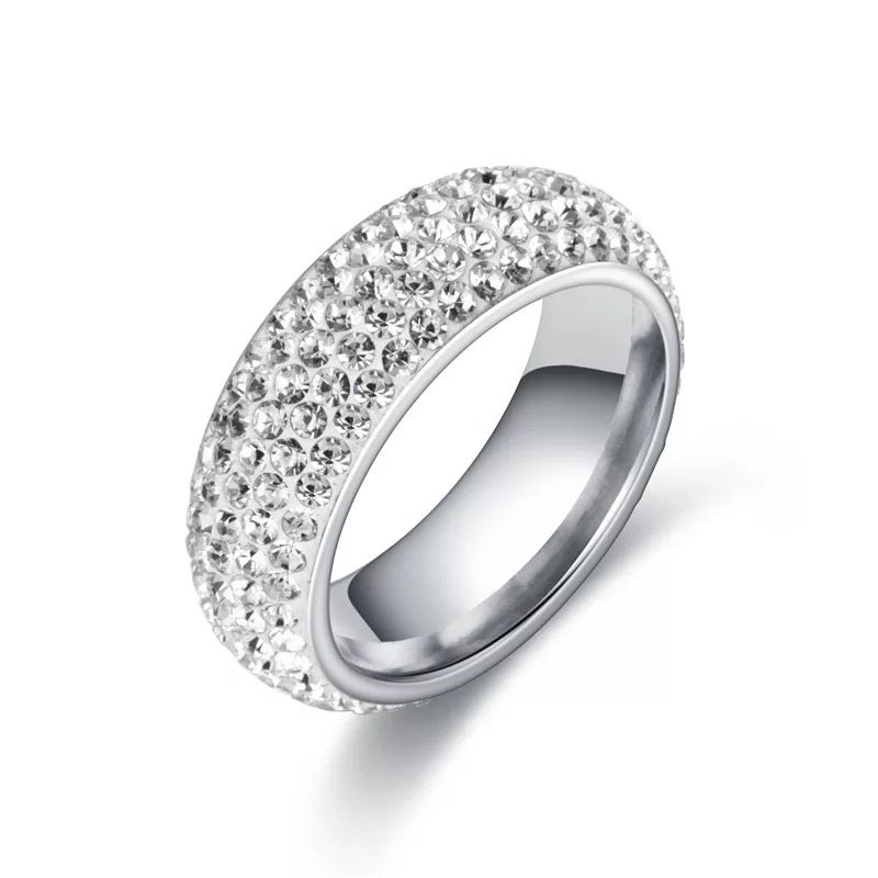 Large Fashion Sparkling Rhinestone Statement Rings - Fatisha Boutique