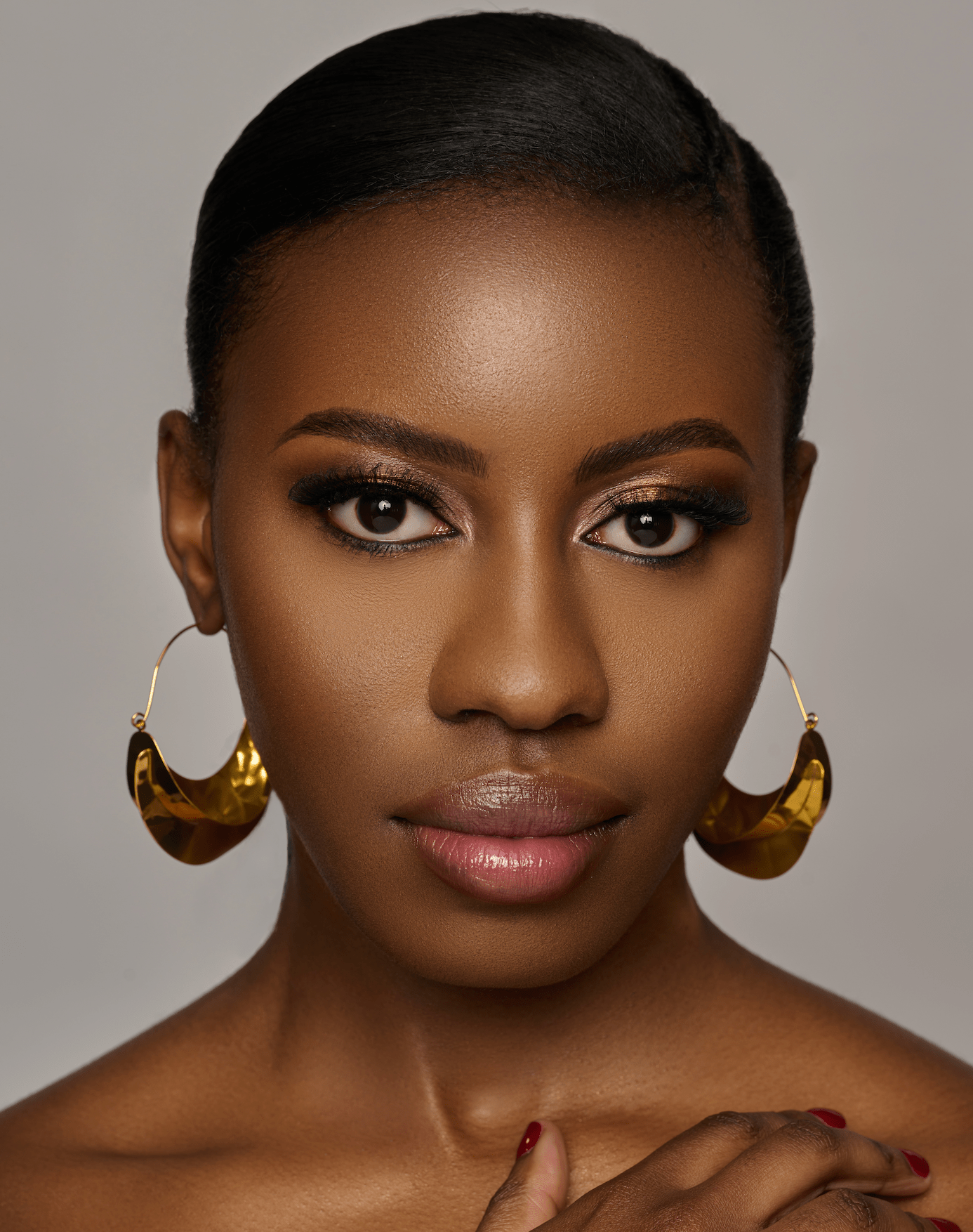 Large Statement Alloy Stud Earrings - Fatisha Boutique