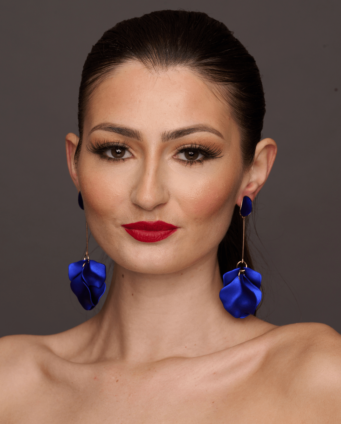 Lightweight Acrylic Flower Petals Wire Dangle Drop Earrings - Fatisha Boutique