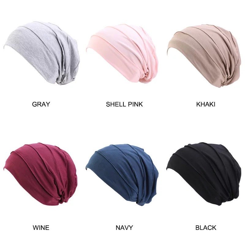 Soft Double Layered Ready to Wear Turban Caps - Fatisha Boutique