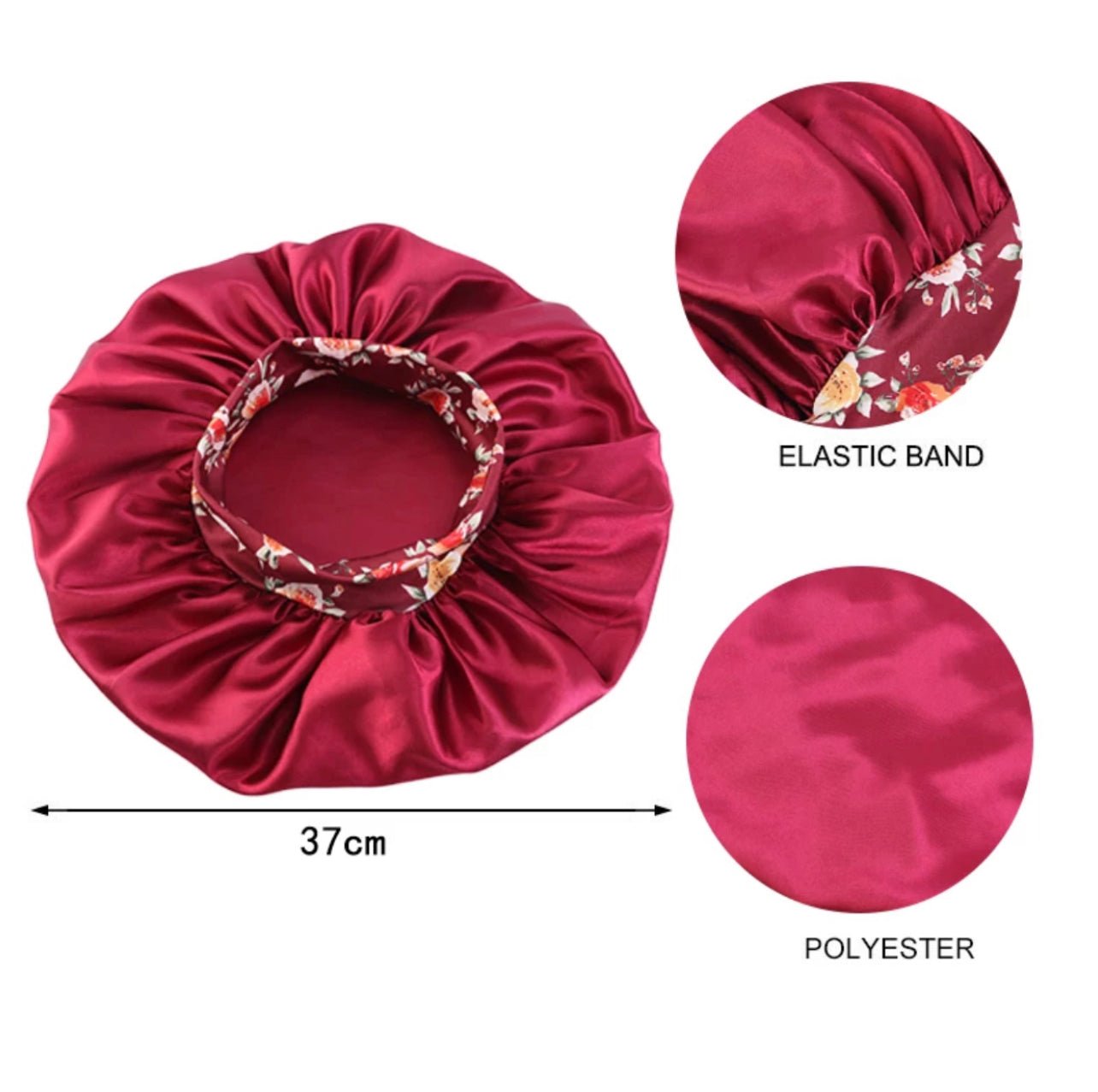 Wide Elastic Band Breathable Lightweight Single Layered Bonnet Caps - Fatisha Boutique