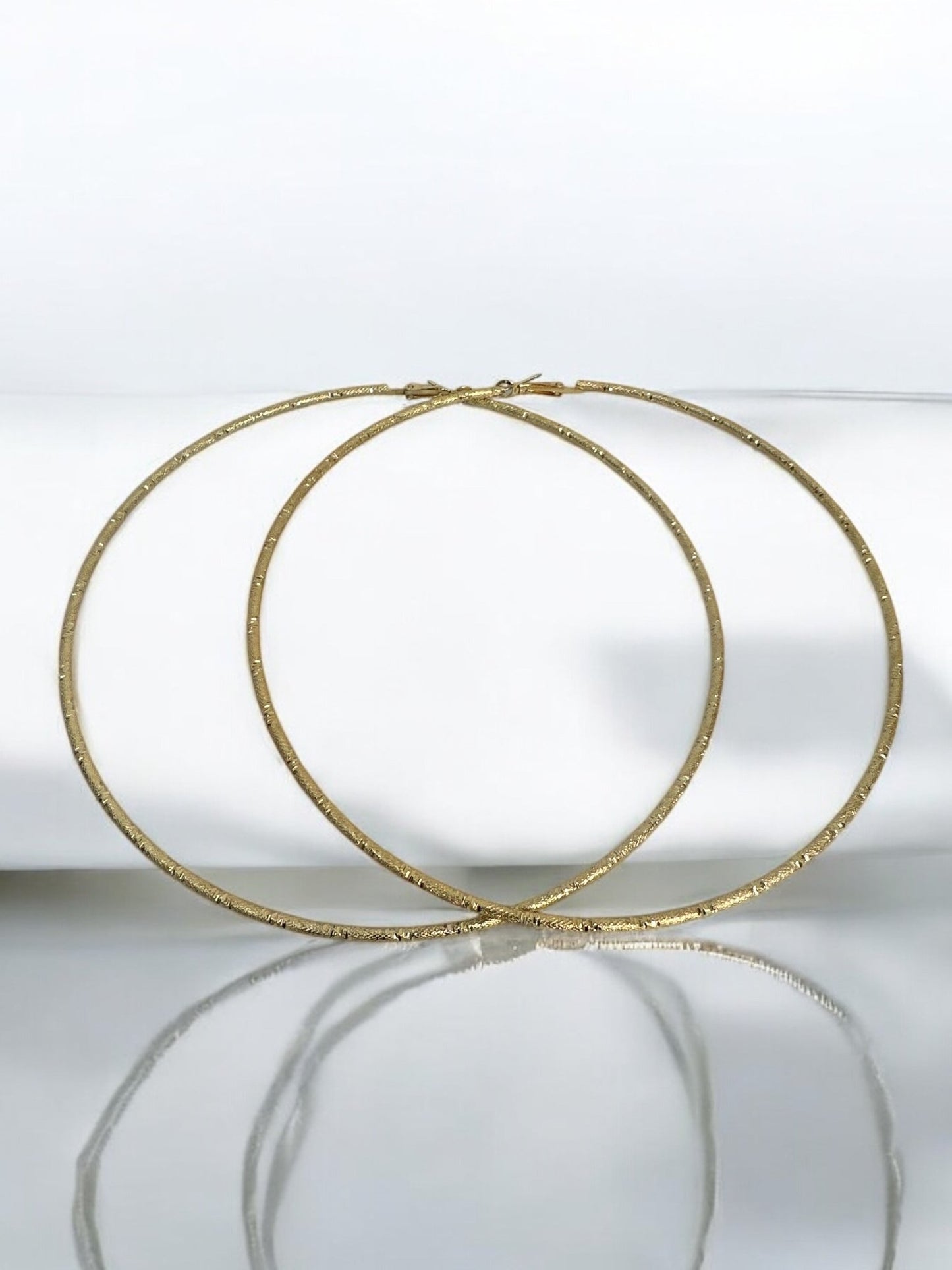 14CM Oversized Statement Hoop Earrings - Fatisha Boutique