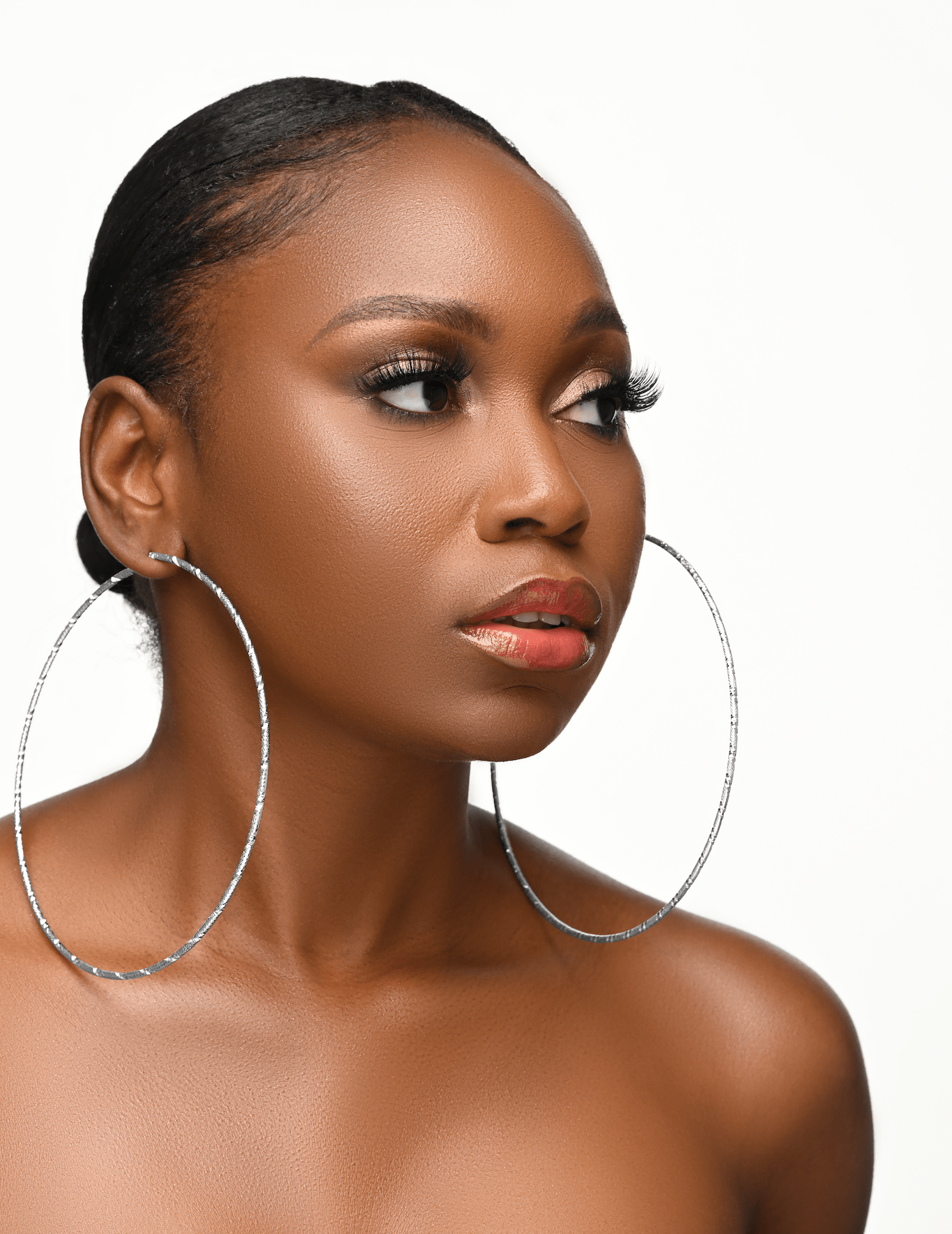 14CM Oversized Statement Hoop Earrings - Fatisha Boutique