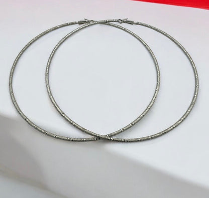 14CM Oversized Statement Hoop Earrings - Fatisha Boutique