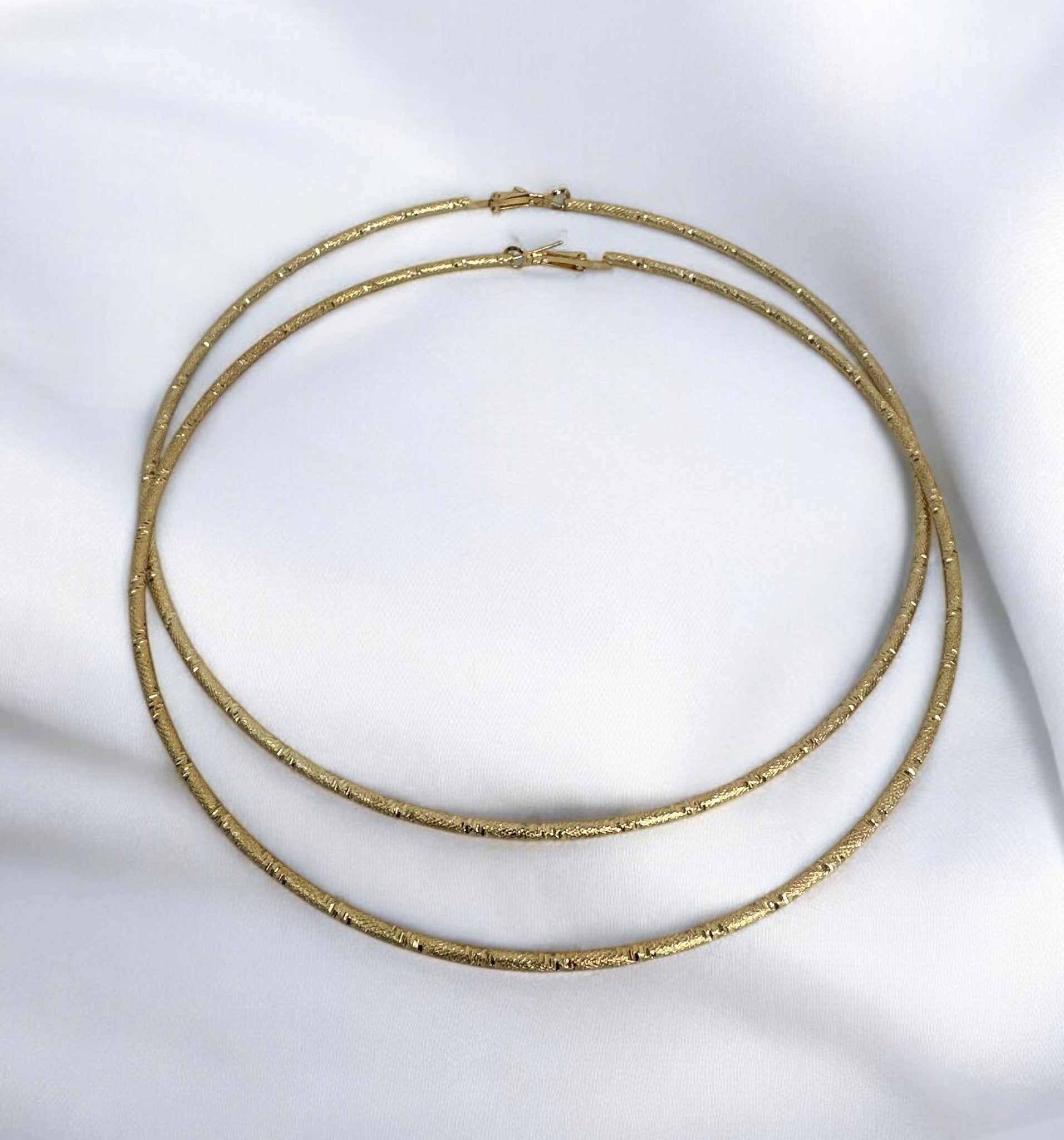 14CM Oversized Statement Hoop Earrings - Fatisha Boutique
