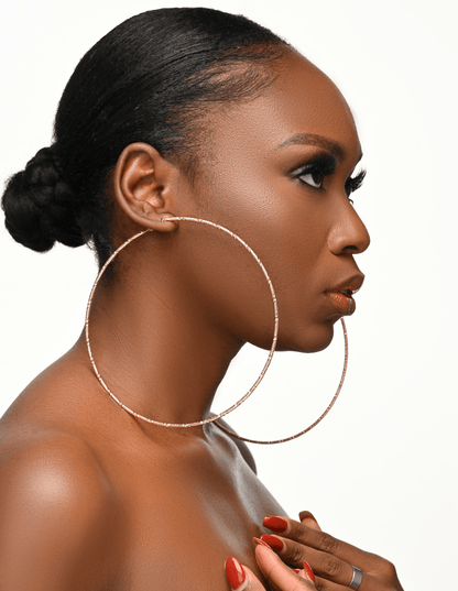 14CM Oversized Statement Hoop Earrings - Fatisha Boutique