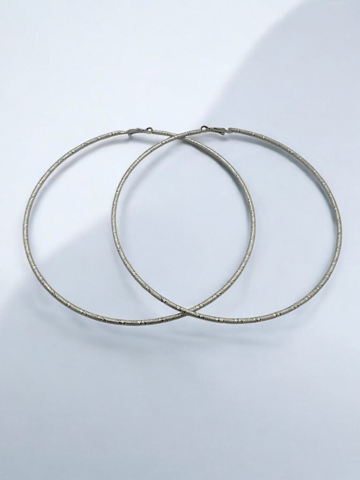 14CM Oversized Statement Hoop Earrings - Fatisha Boutique